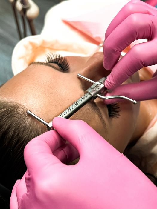 Facial Balancing Measuring face at Moore Smiles in Sweetwater, TN Dr. Christy Moore
